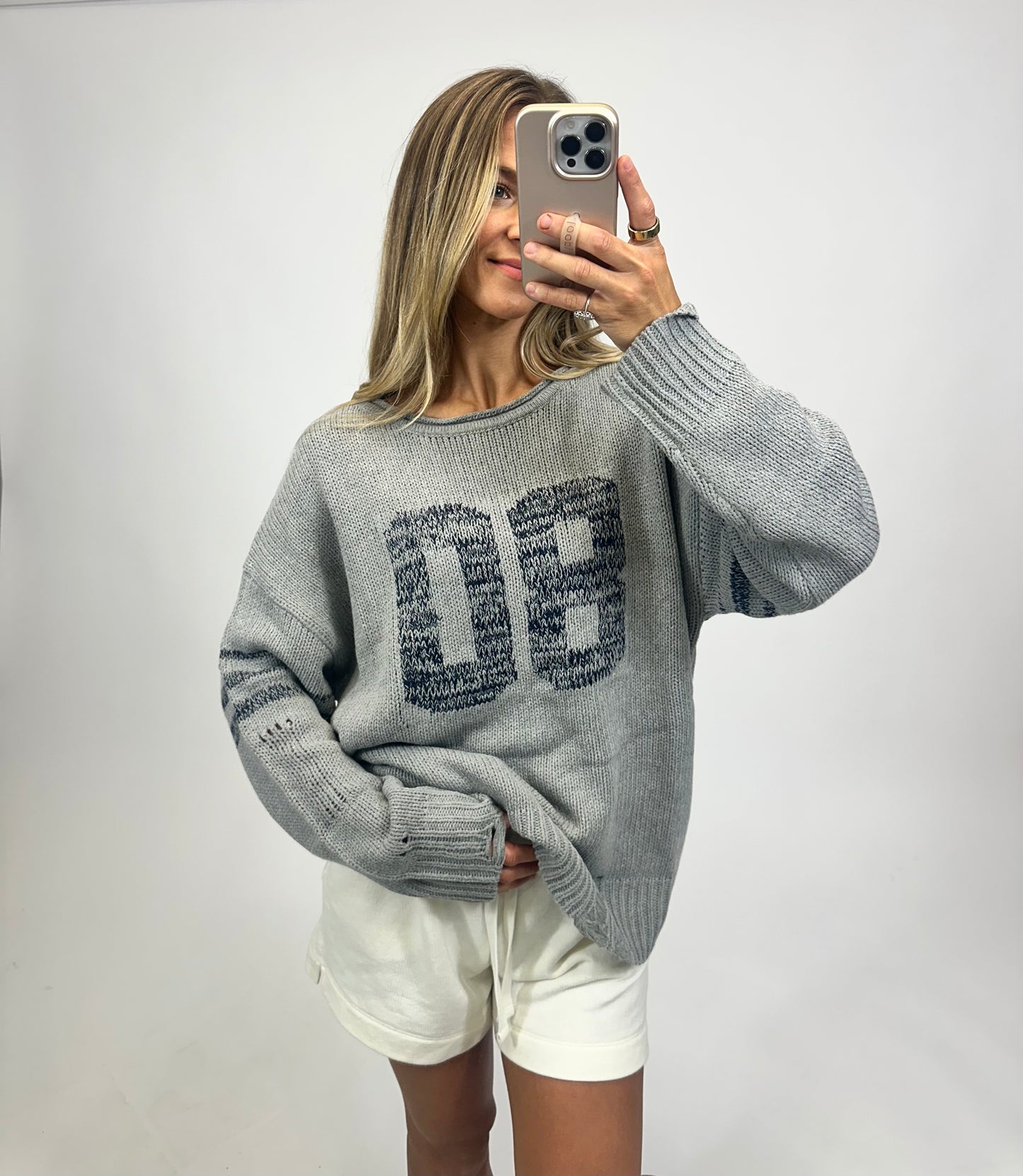 The Sideline Sweater- Gray
