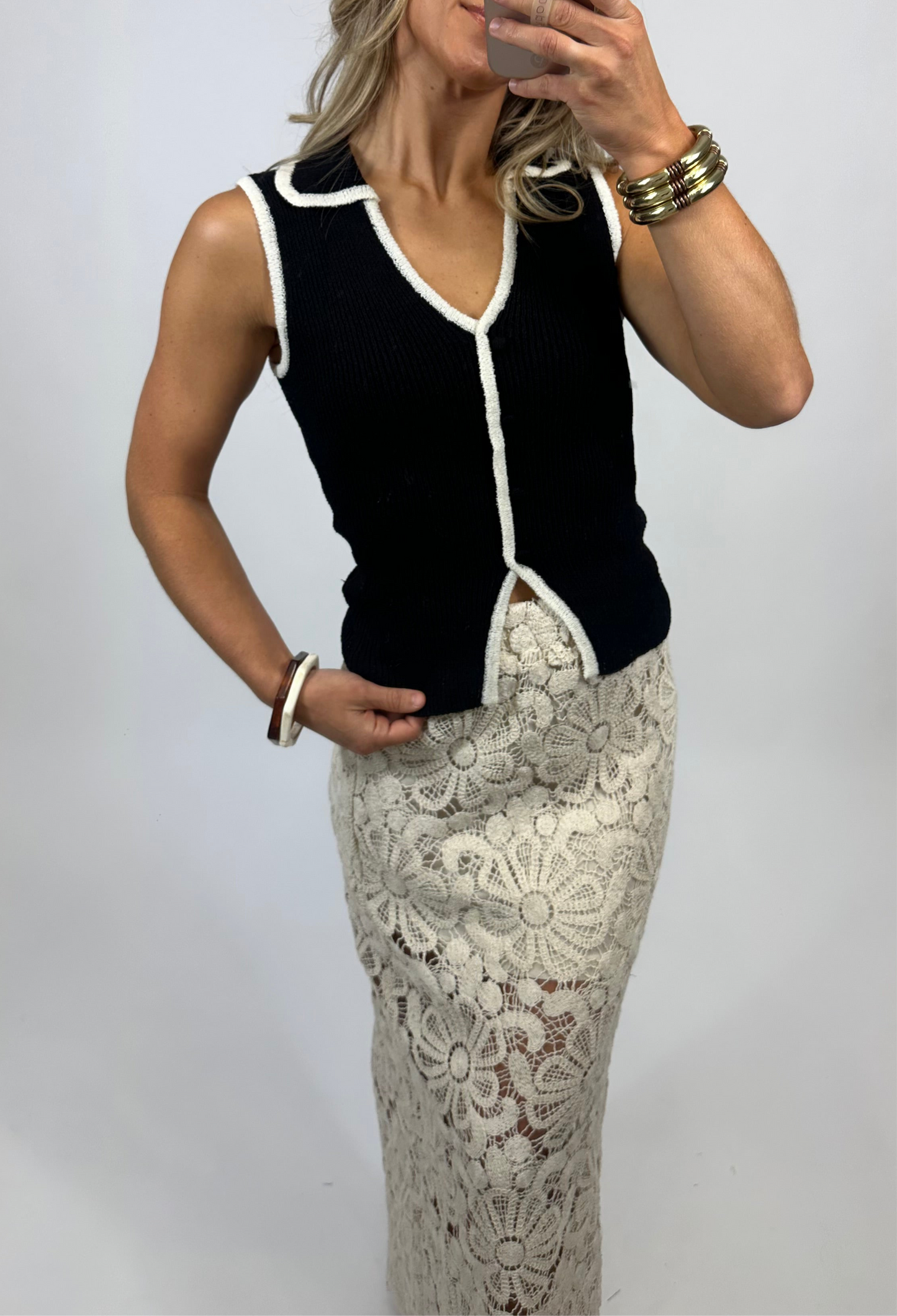 Charleston Crochet Knitted Skirt