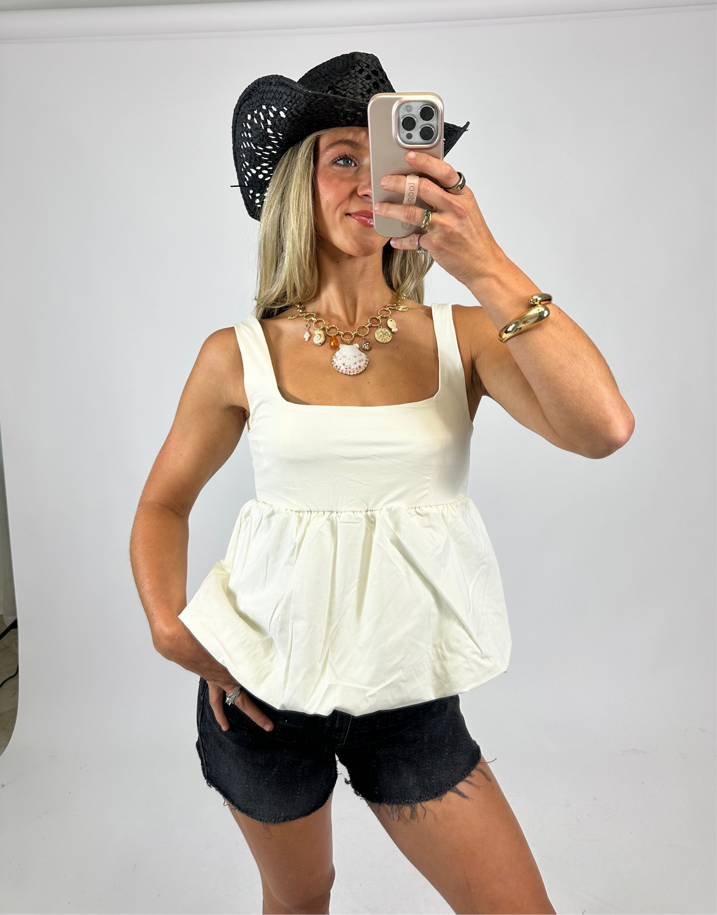 Cloudline Square Top | August Moon Boutique