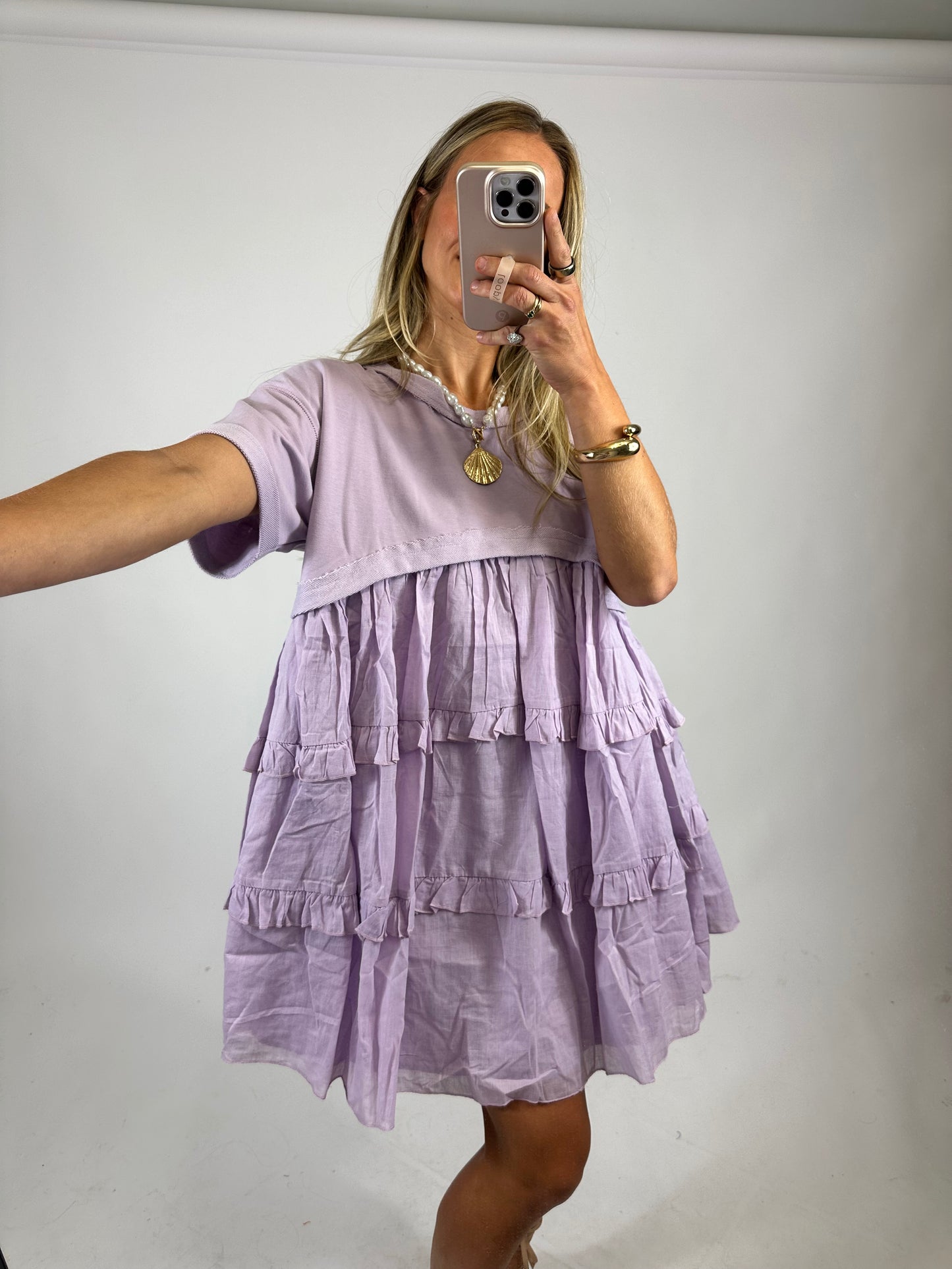 Lavender Babydoll Dress | August Moon Boutique
