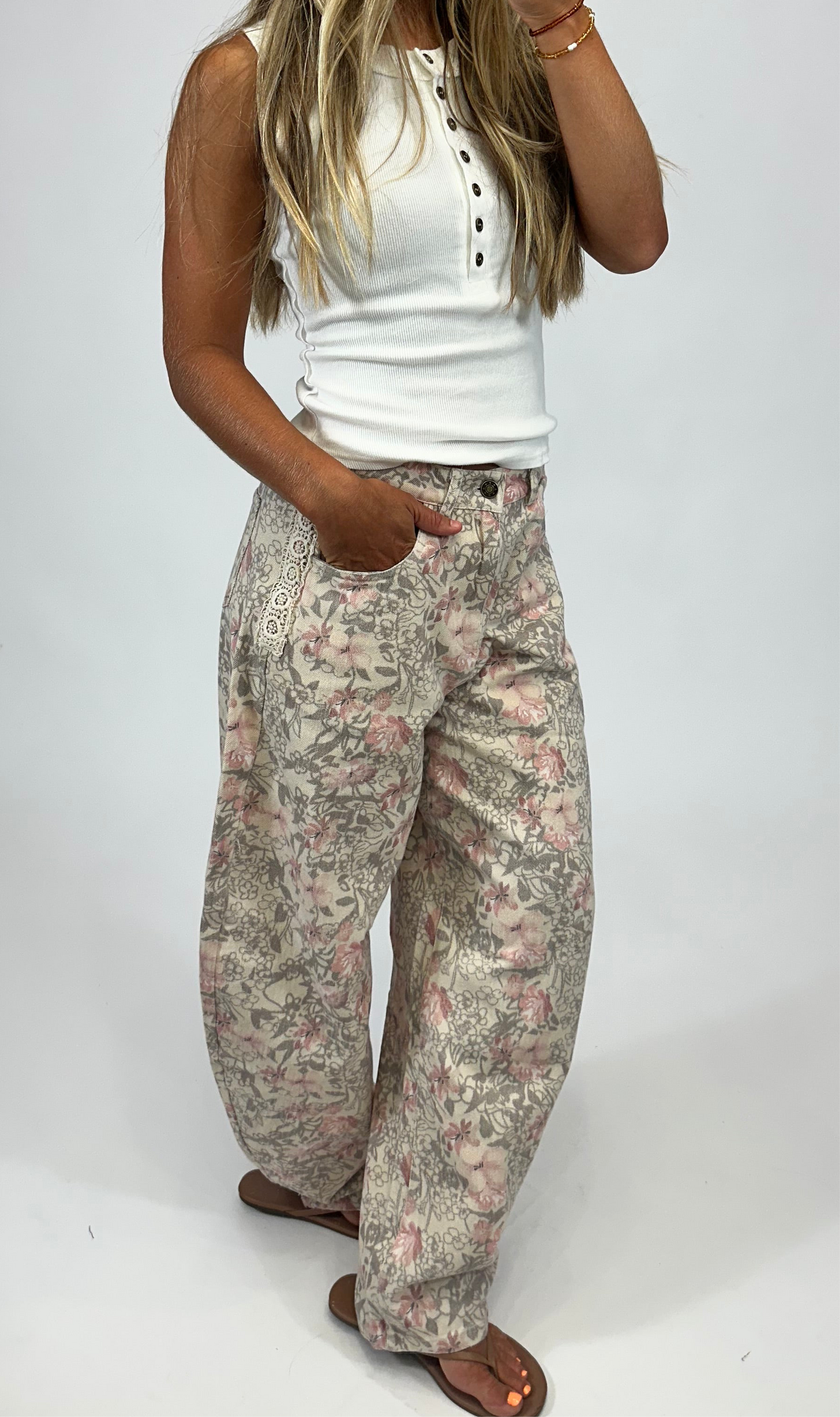 Millie Floral Denim