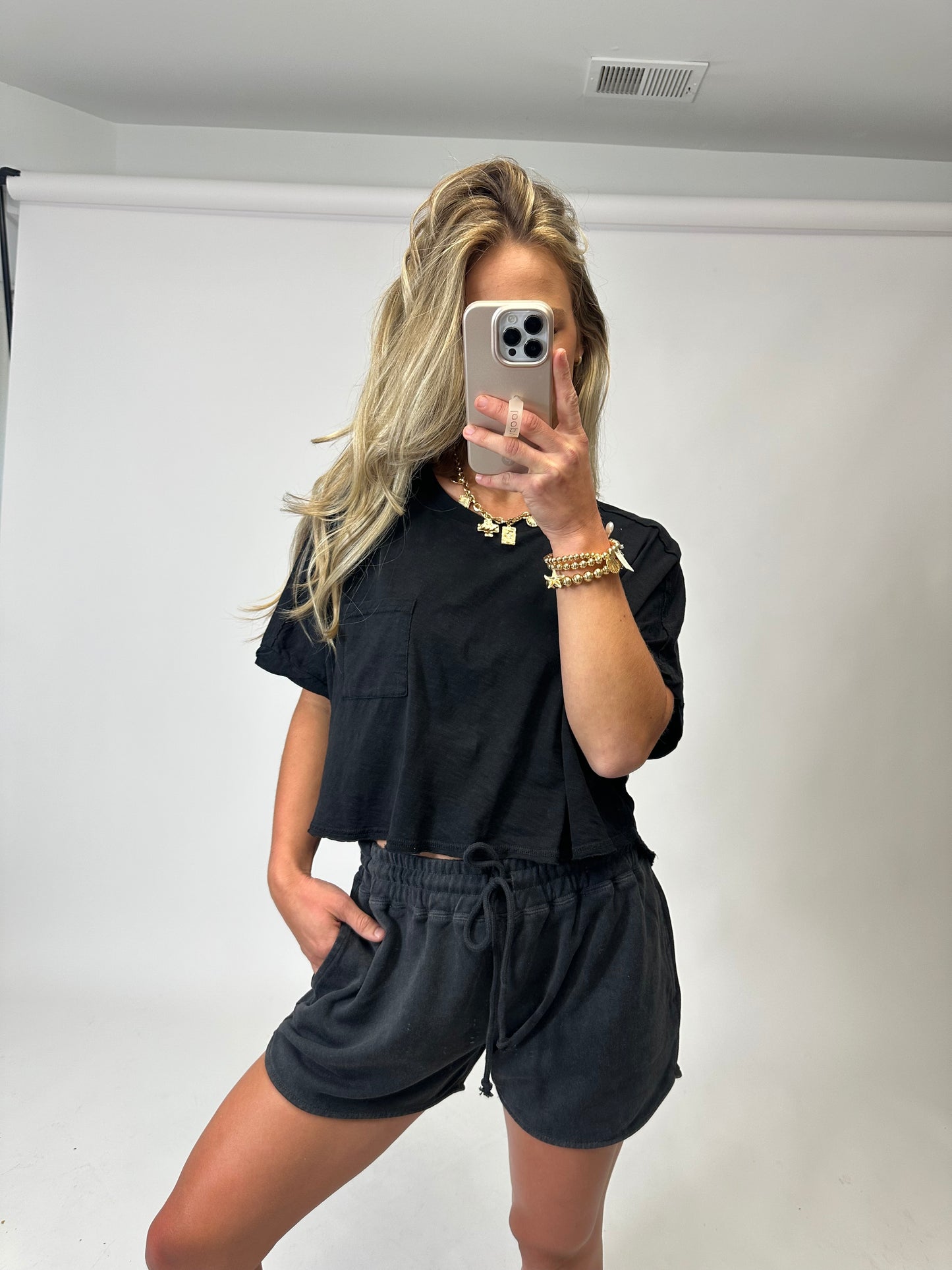Sunset Shores Shorts - Black