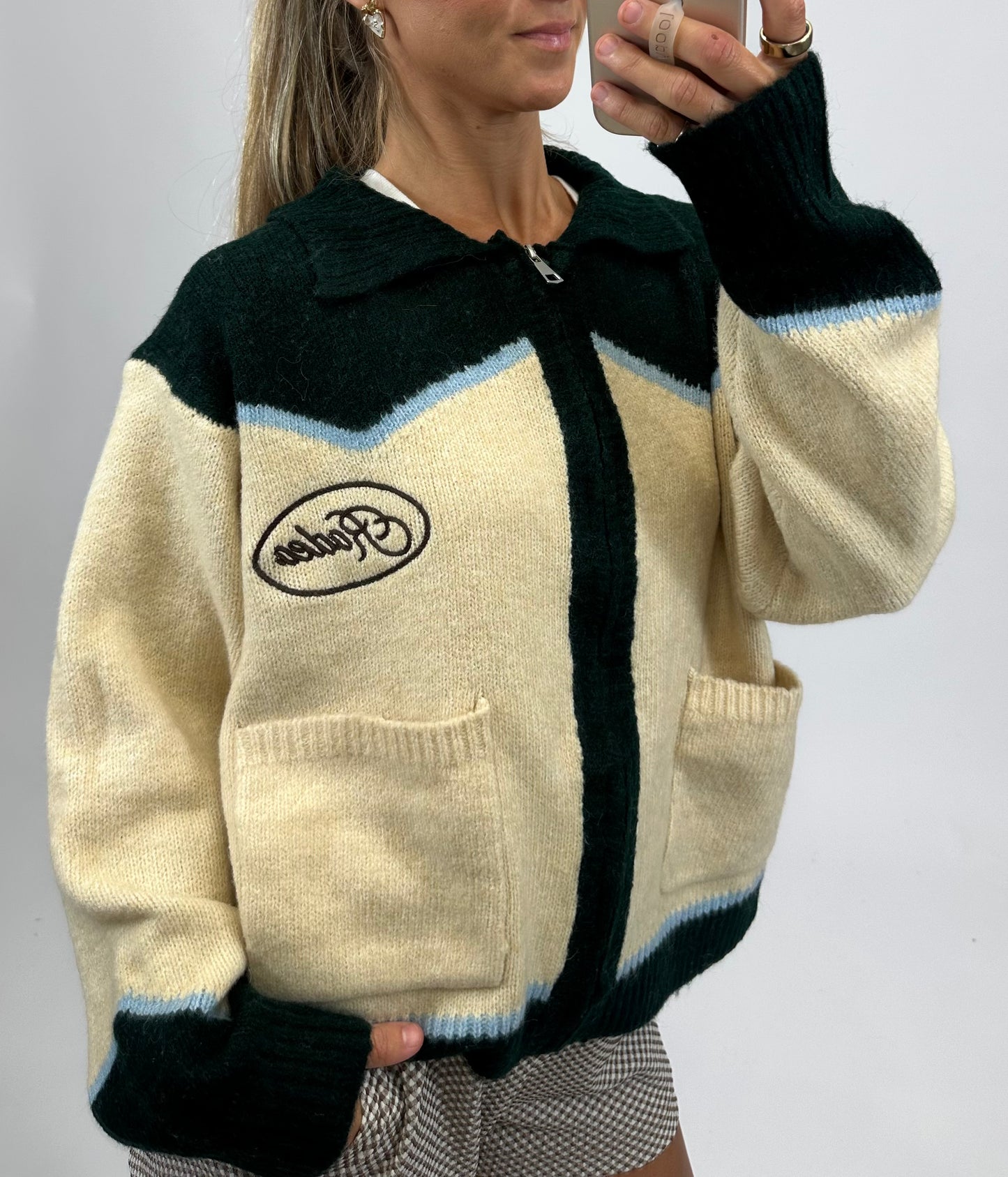 Rodeo Cowboy Zip-up Sweater