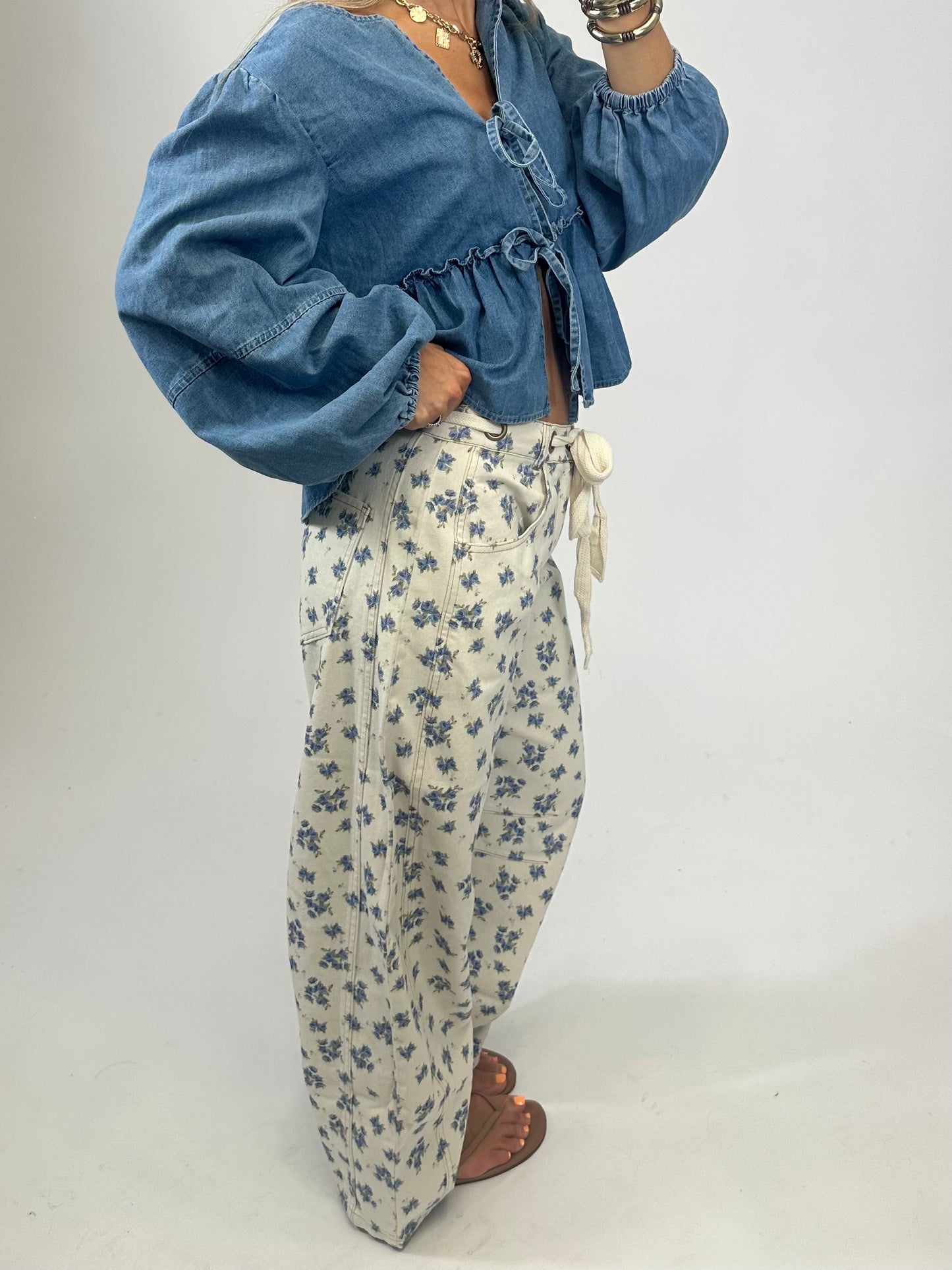 Maisey Floral Denim Pant