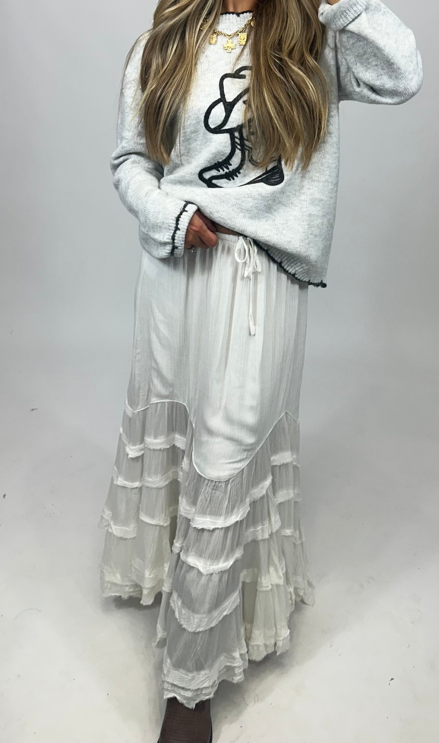 Whisper Waves Maxi Skirt