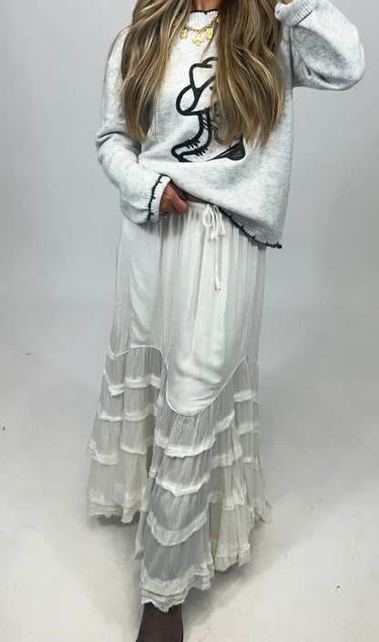 Whisper Waves Maxi Skirt