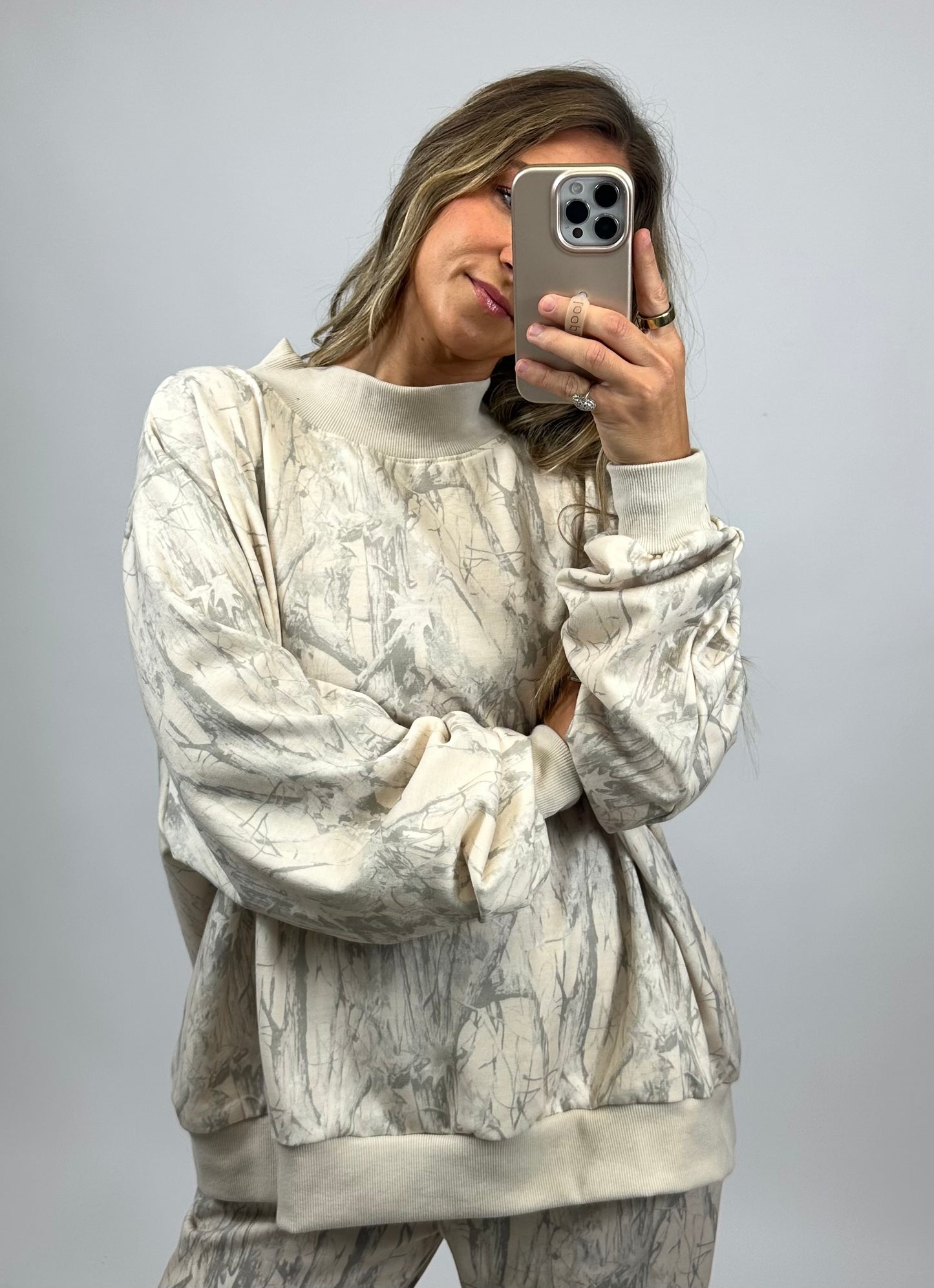 Hunt Mock Neck Sweatshirt