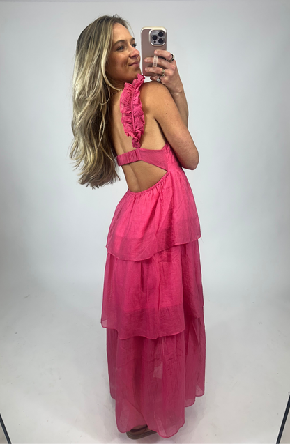 Sweetheart Empire Ruffle Dress