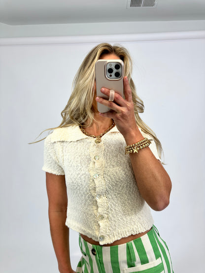 Elegant Ecru Top
