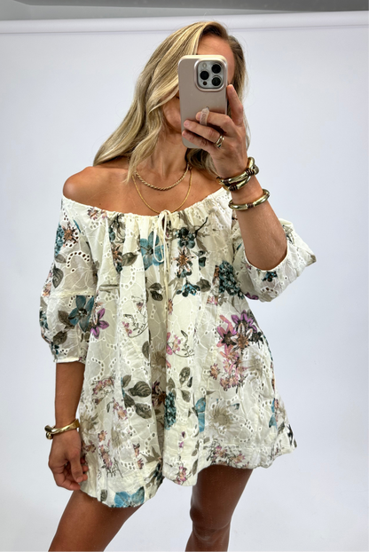 Alicia Eyelet Romper