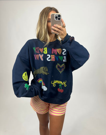 Somebody Loves You Graphic Sweatshirt