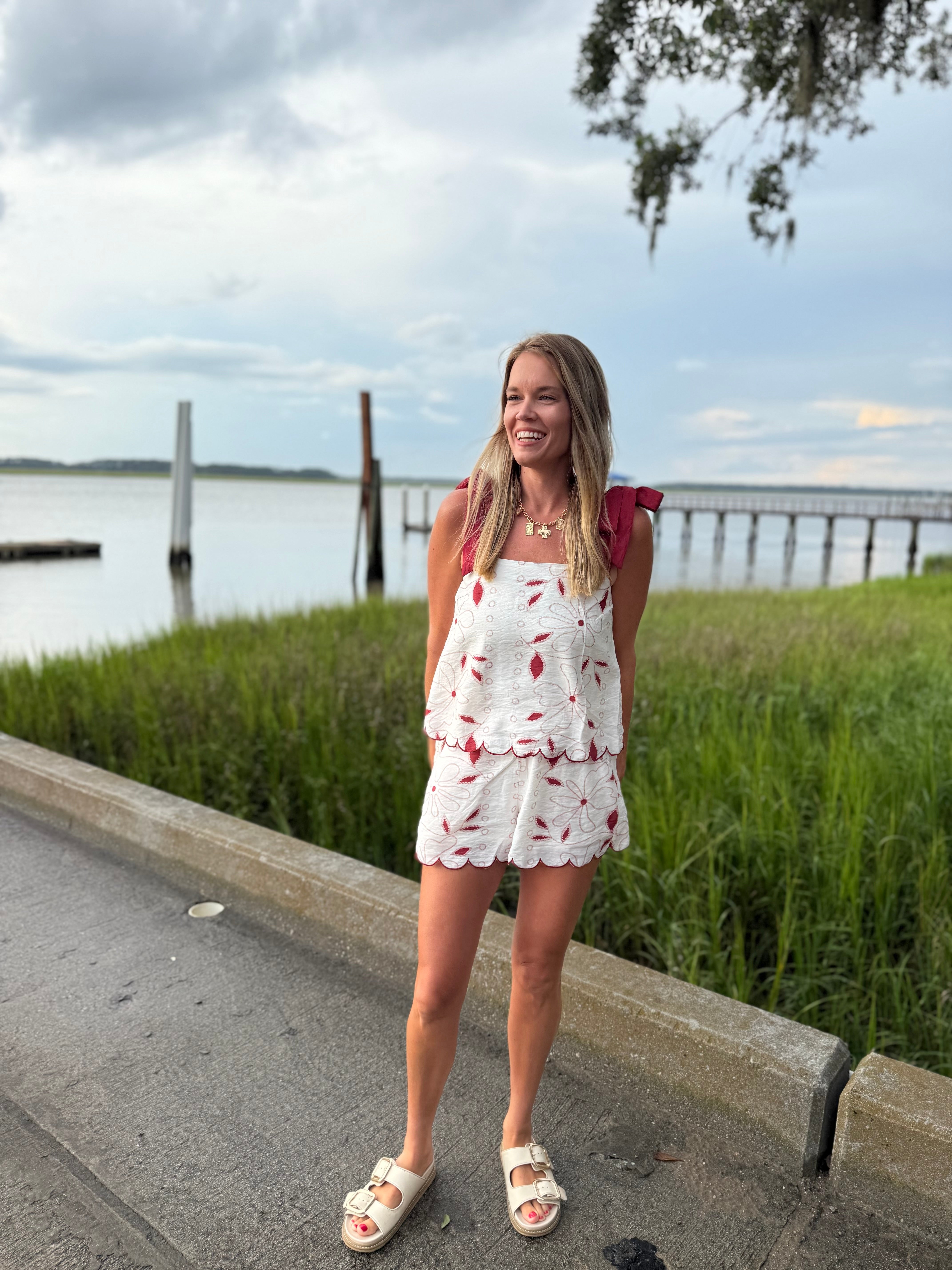 Flora Scallop Top – August Moon