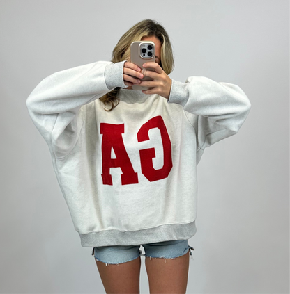 Georgia & GA Reversible Mock Neck Sweatshirt