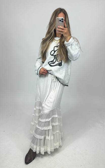 Whisper Waves Maxi Skirt