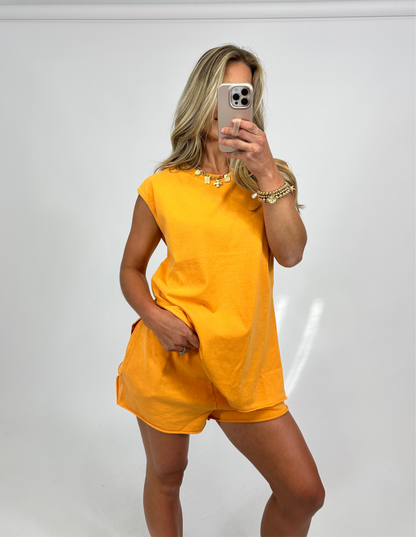 Effortless Chic Set - Orange | August Moon Boutique