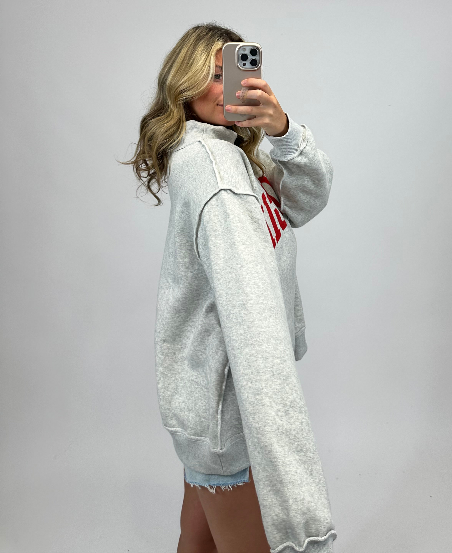 Georgia & GA Reversible Mock Neck Sweatshirt