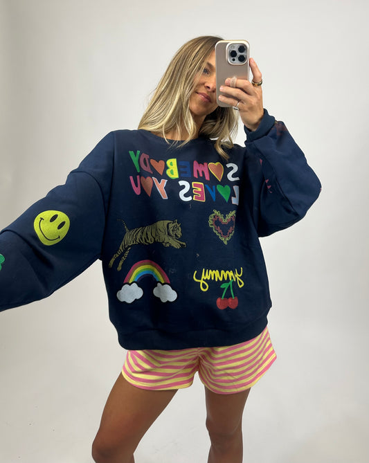 Somebody Loves You Graphic Sweatshirt