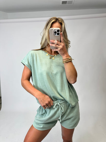 Classic Relaxed Tee - Sage Green