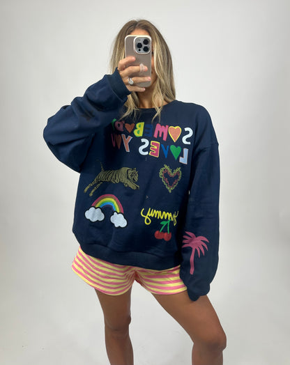 Somebody Loves You Graphic Sweatshirt