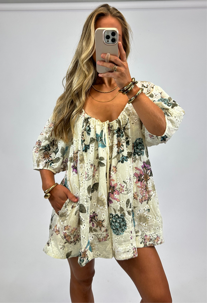 Alicia Eyelet Romper