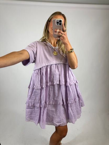 Lavender Babydoll Dress | August Moon Boutique