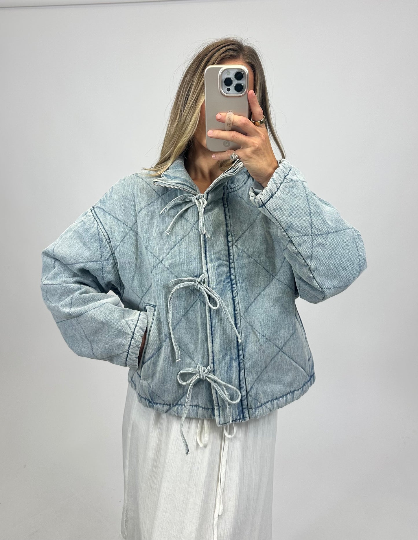 Denim Quilted Jacket
