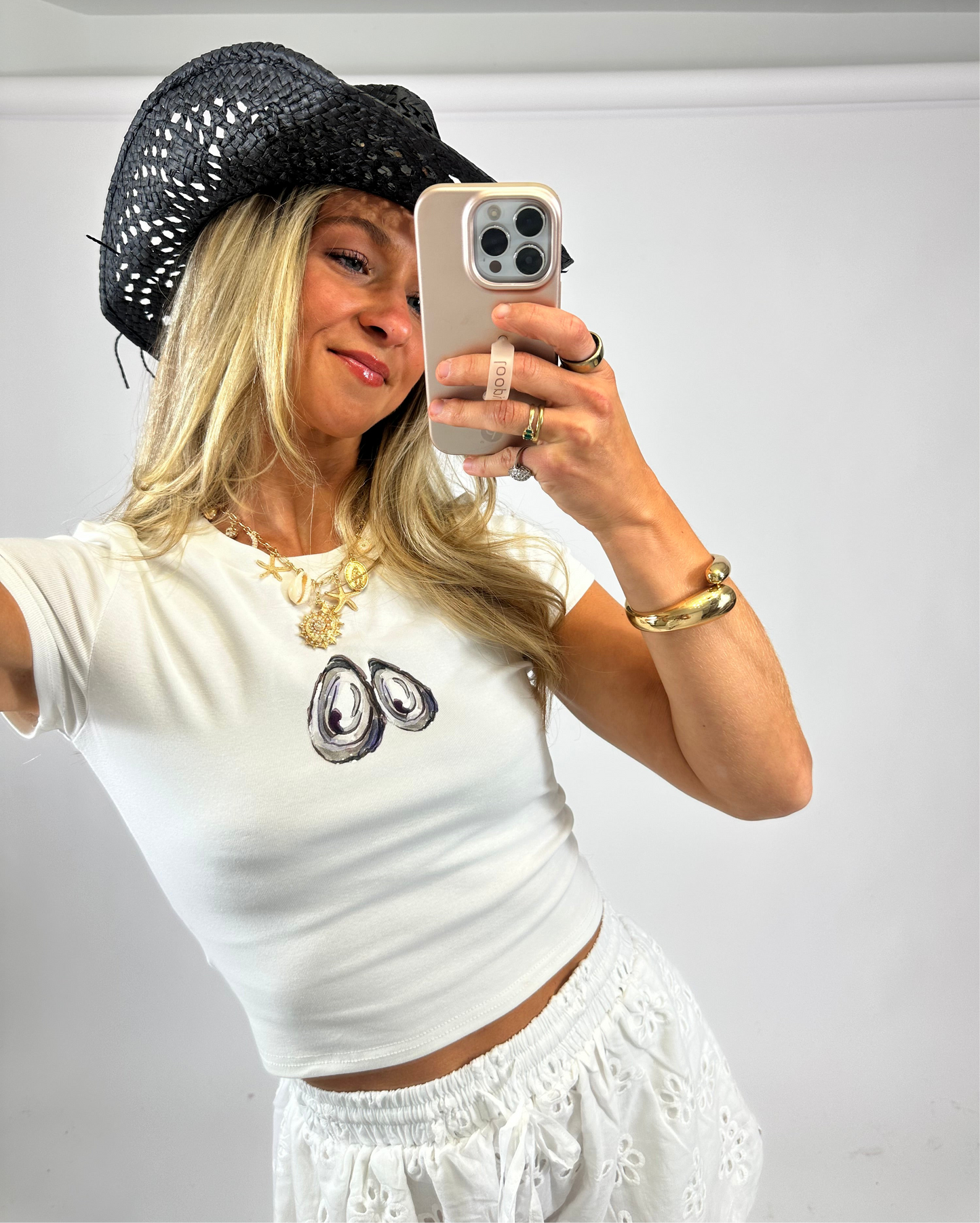 Salty Pearl Tee | August Moon Boutique