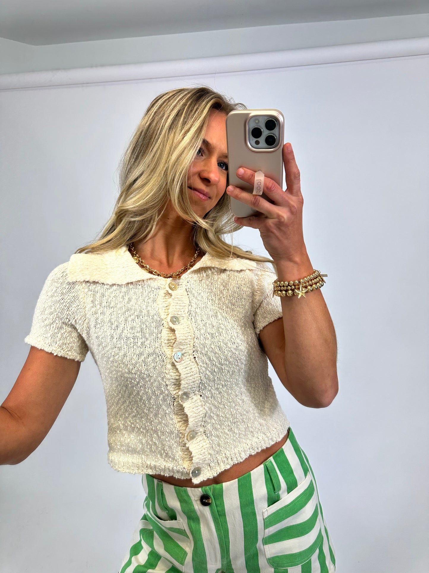 Elegant Ecru Top
