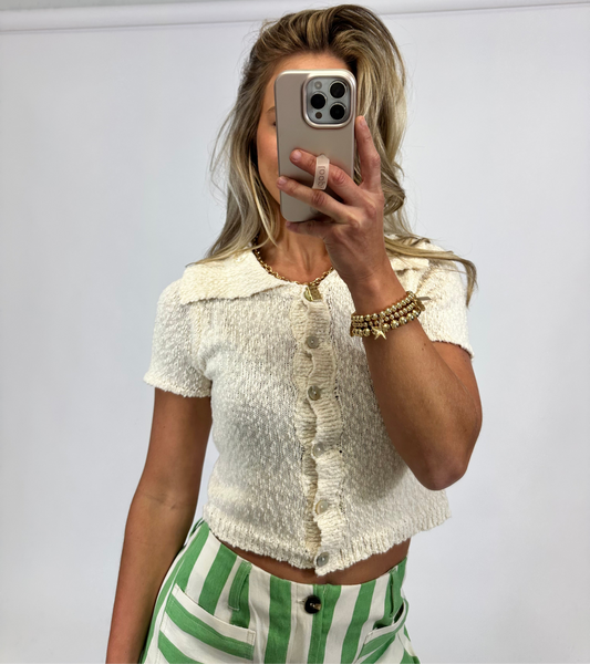 Elegant Ecru Top