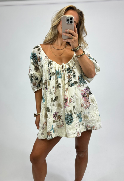 Alicia Eyelet Romper