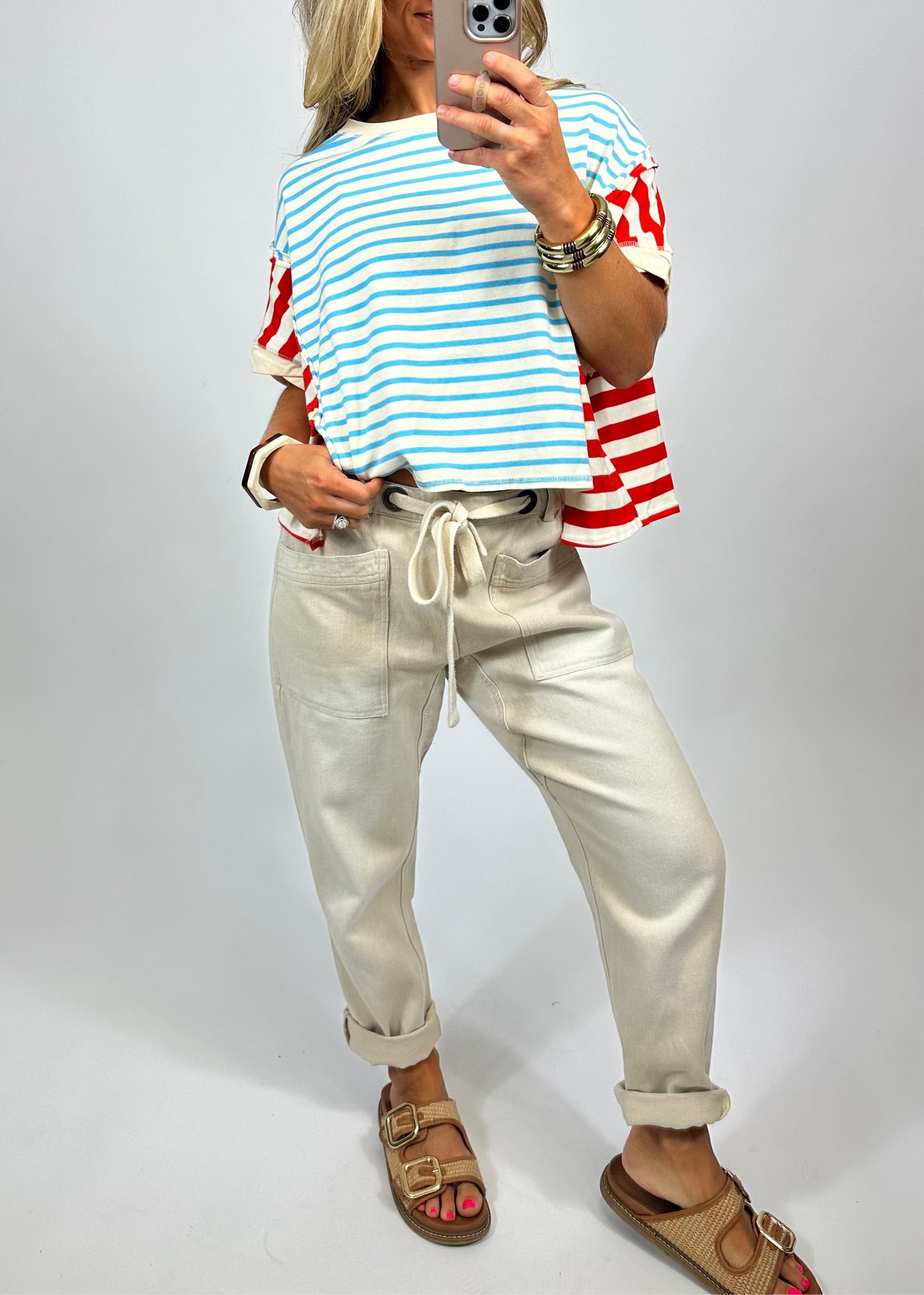 Monroe Slim Barrel Pants | August Moon Boutique