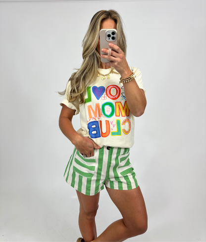 Spring Fling Striped Shorts | August Moon Boutique
