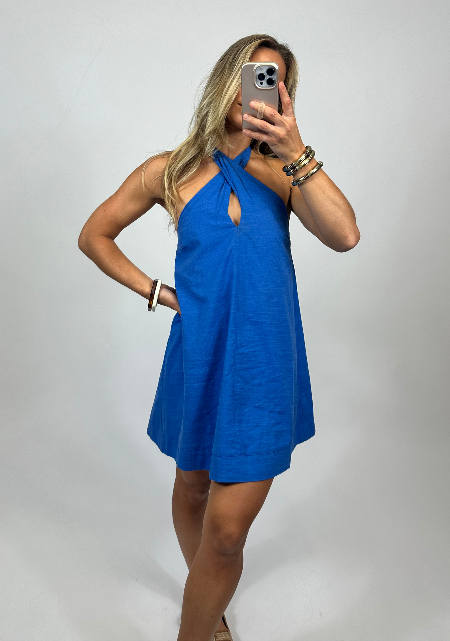 Malibu Halter Neck Mini Dress | August Moon Boutique