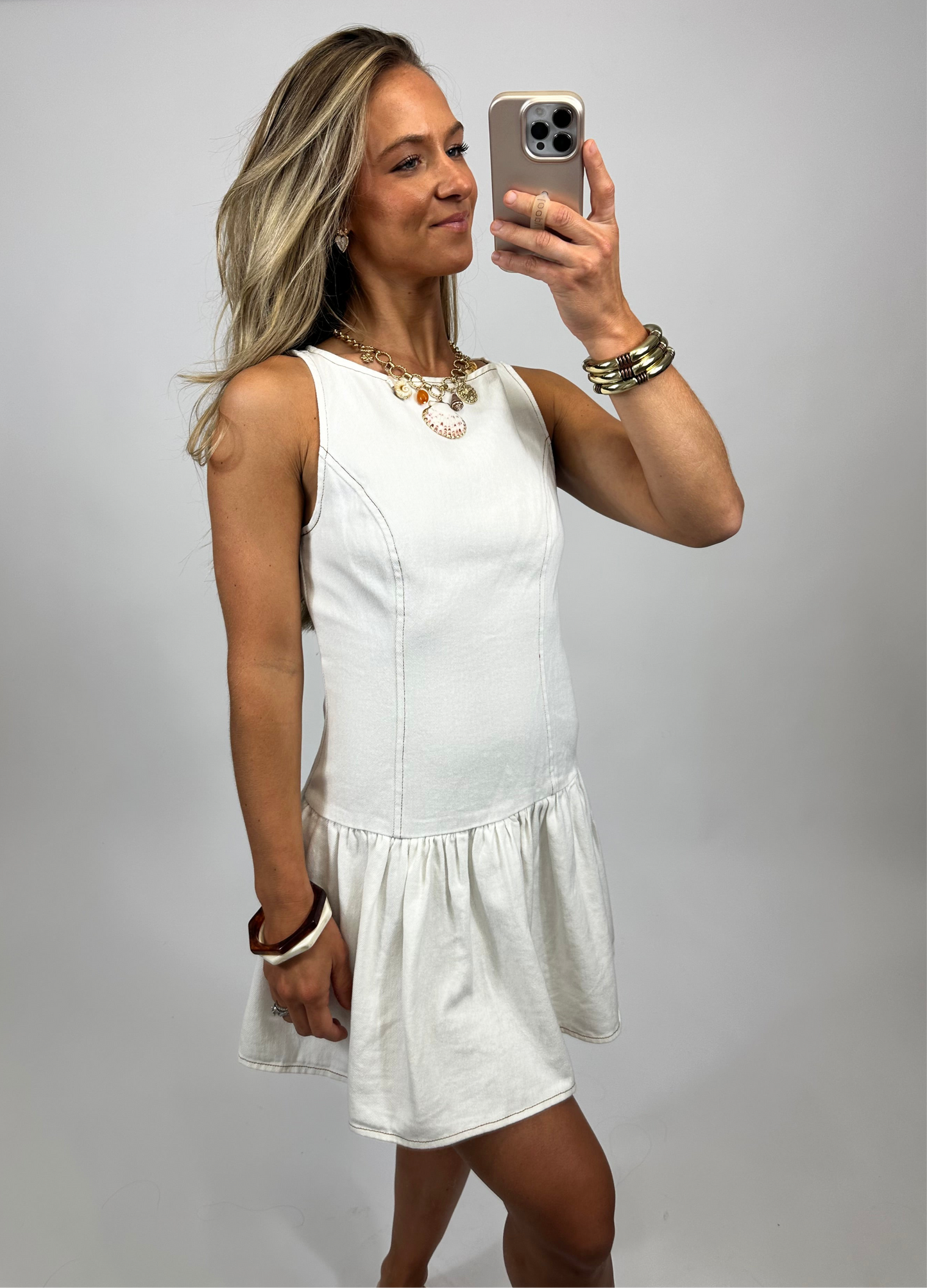 Blair Low Waist Denim Dress