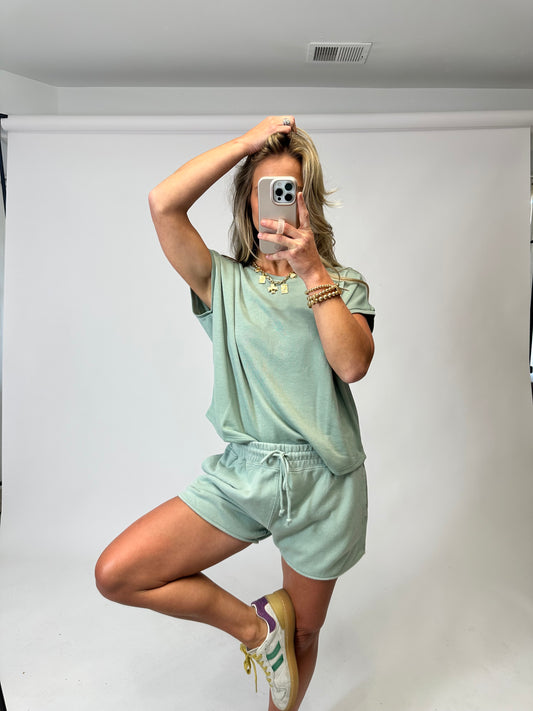 Classic Relaxed Tee - Sage Green