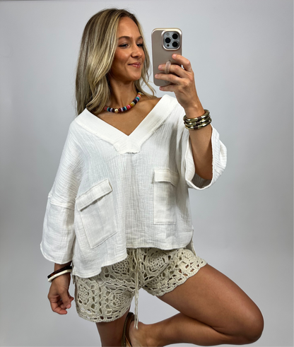 Goldie V-Neck Top
