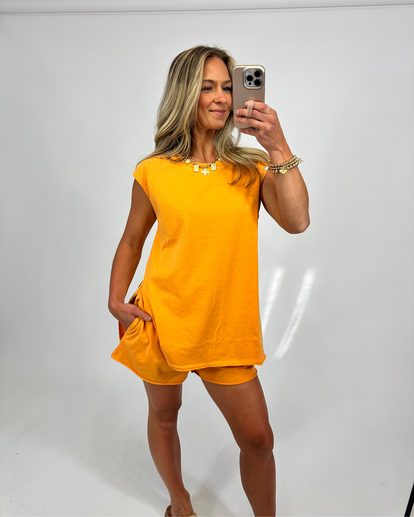 Effortless Chic Set - Orange | August Moon Boutique