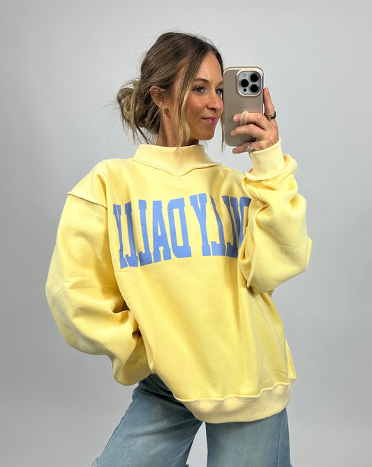 Dilly Dally Sweatshirt - Yellow