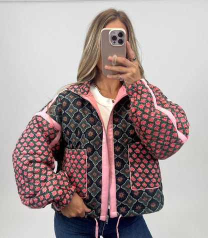 Blush Bloom Quilted Jacket