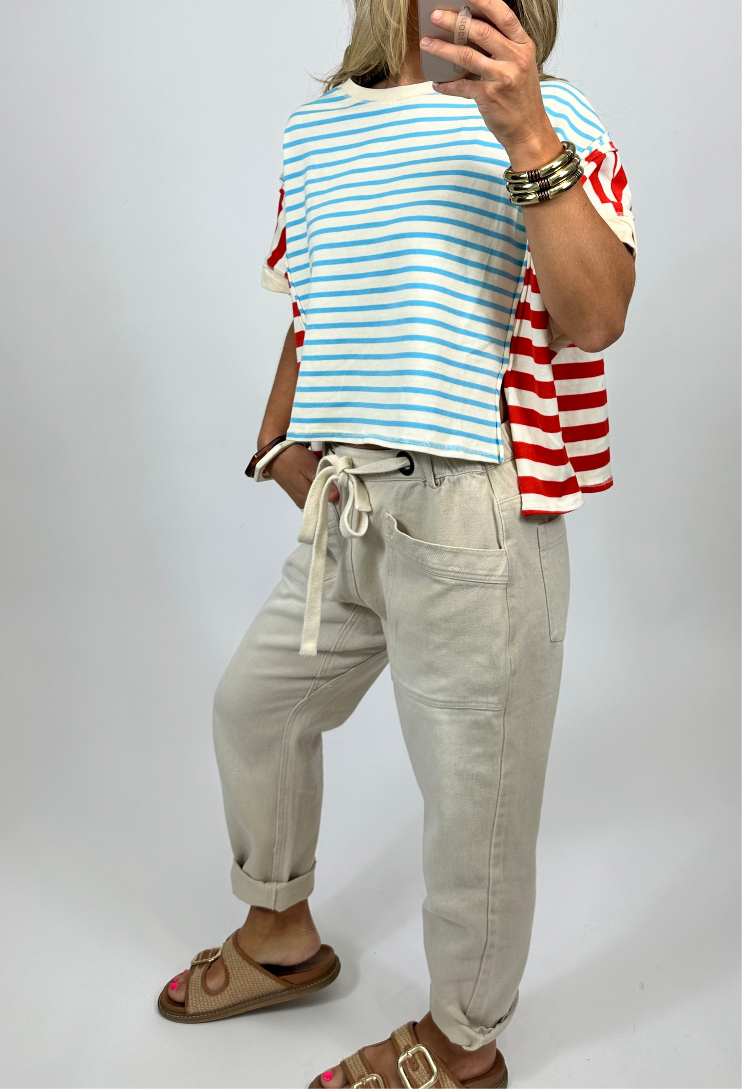 Monroe Slim Barrel Pants | August Moon Boutique