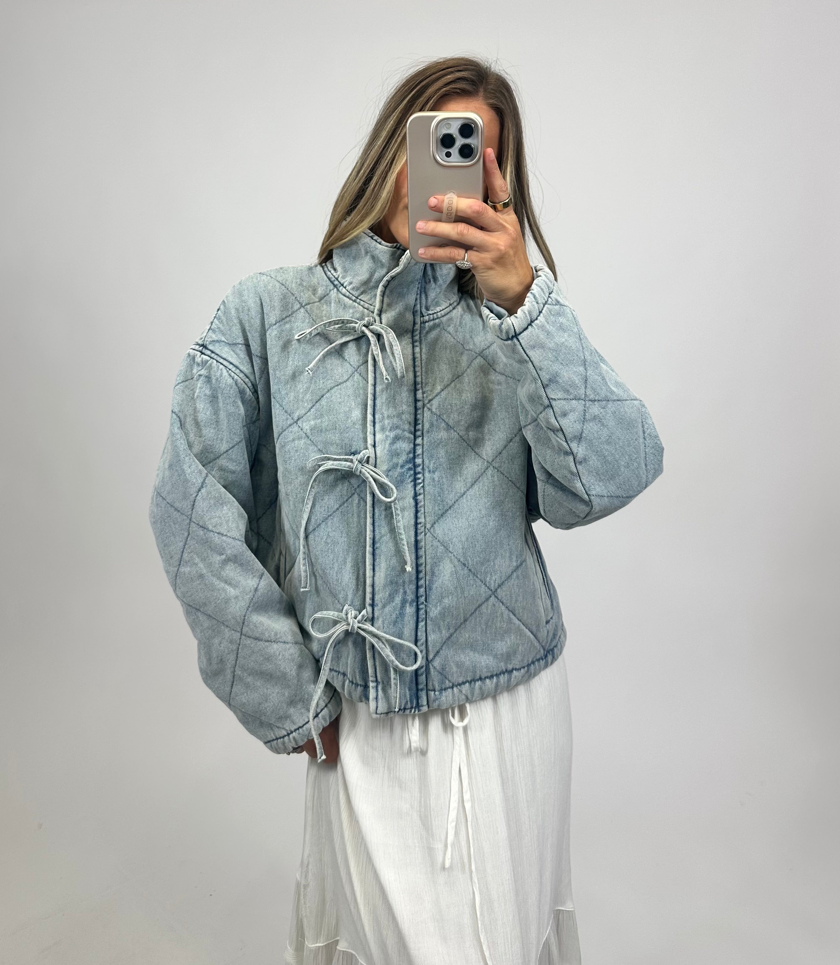 Denim Quilted Jacket – August Moon