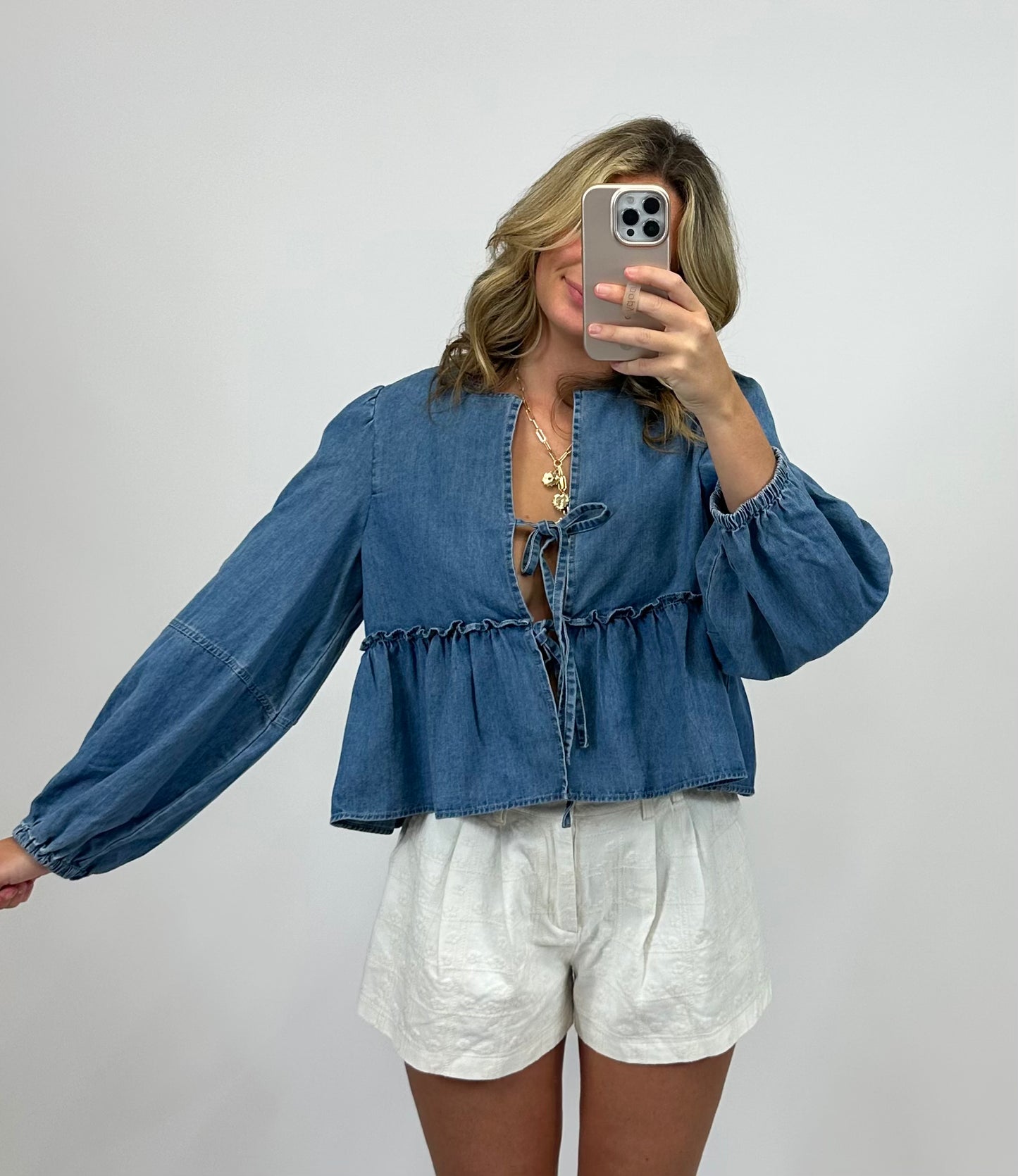 Etta Denim Top