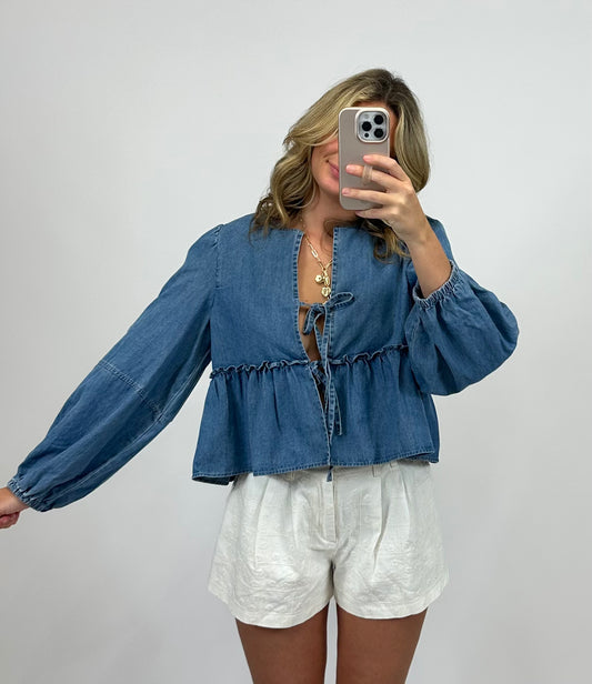 Etta Denim Top