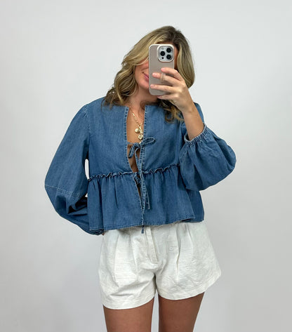 Etta Denim Top