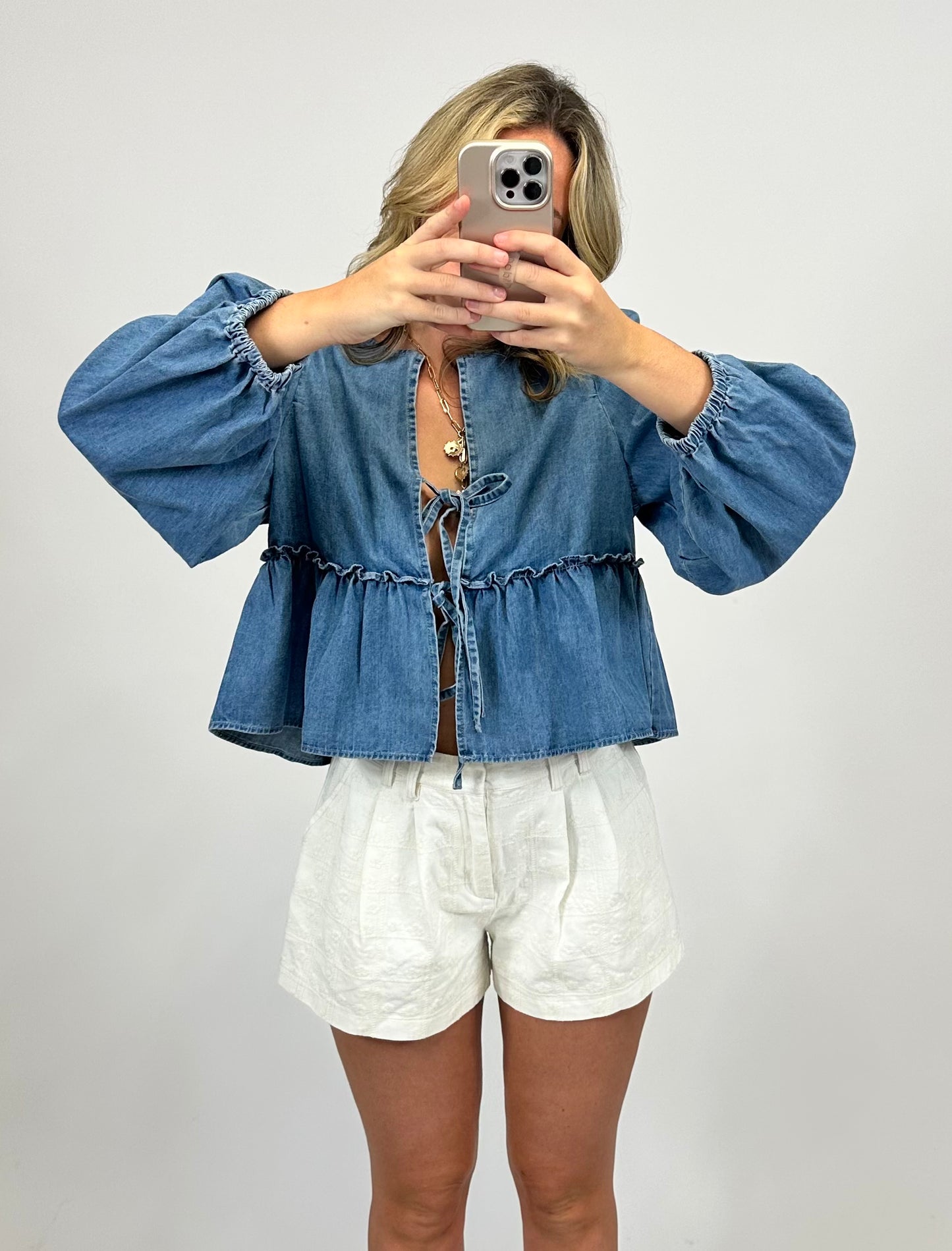 Etta Denim Top