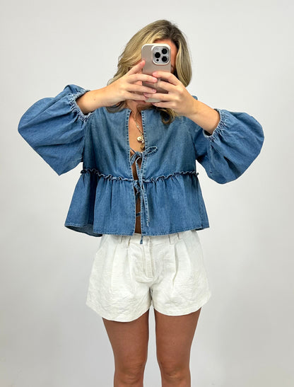 Etta Denim Top