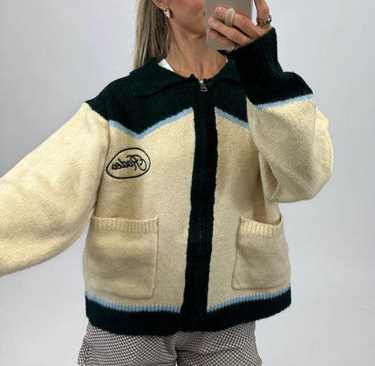 Rodeo Cowboy Zip-up Sweater