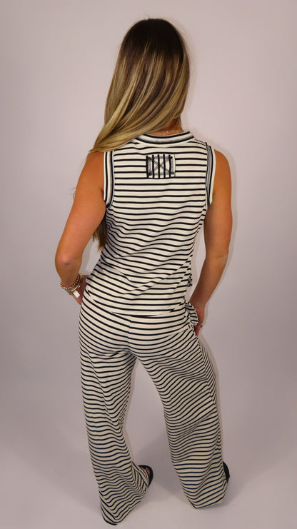 Metro Stripe Knit Pants