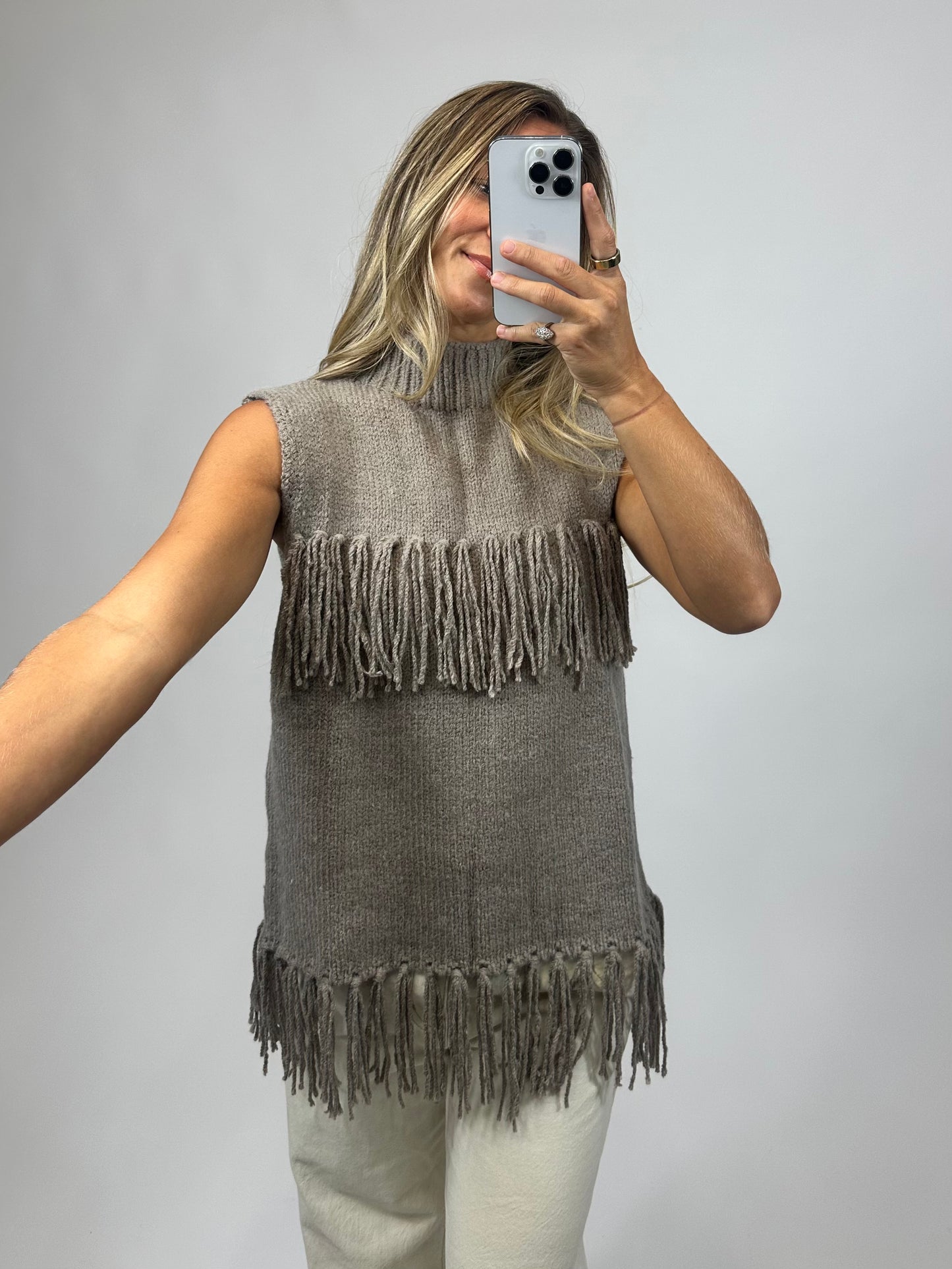 The Maris Top- Taupe